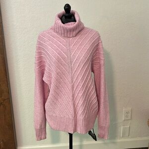 Splendid brand tunic loose turtleneck cable sweater. Medium